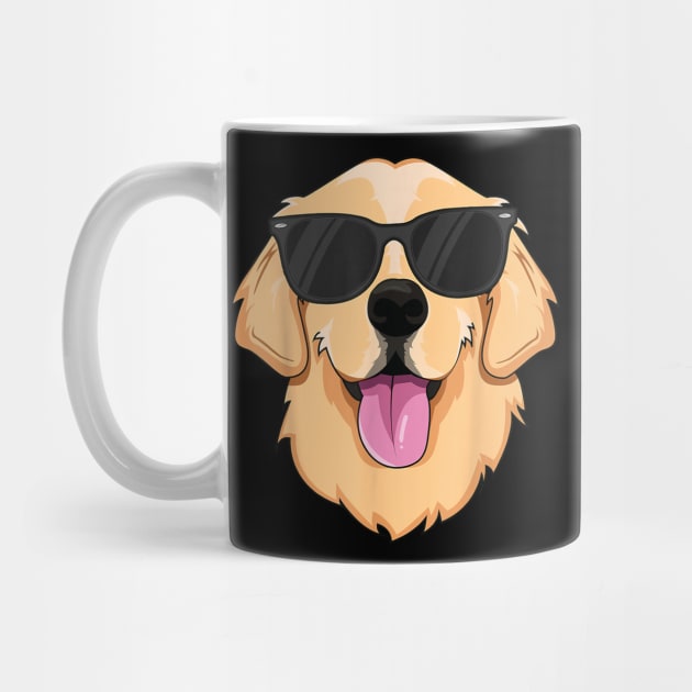 Cool Golden Retriever Sunglasses Dude Kids Boys Dog Lover by zwestshops